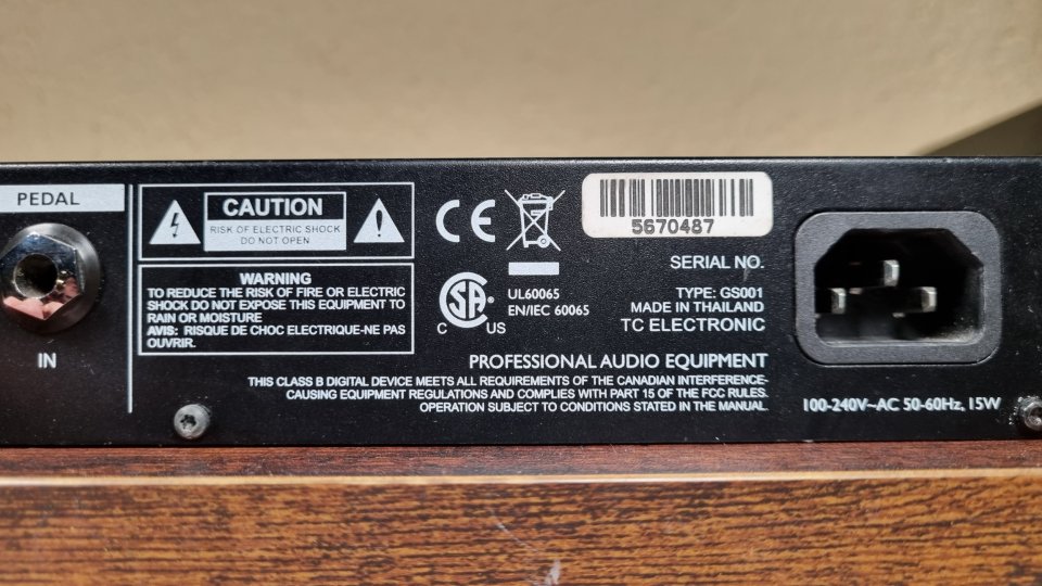 TC Electronics G Sharp Reverb y efectos