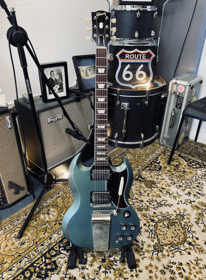 Gibson SG Standard '64 Murphy Lab Pelham Blue Light Aged 2022 (VIDEO)