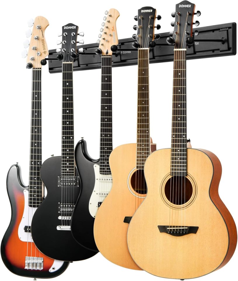 2 Soportes para 5 guitarras cada uno