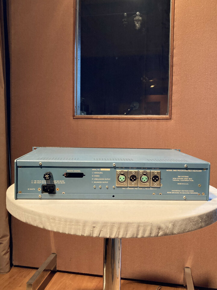 360 Systems Model 2800 Programmable Equalizer (Rare)