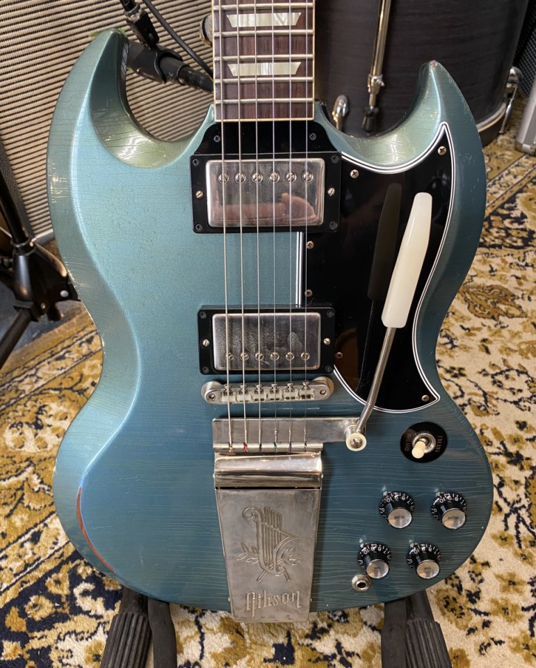 Gibson SG Standard '64 Murphy Lab Pelham Blue Light Aged 2022 (VIDEO)