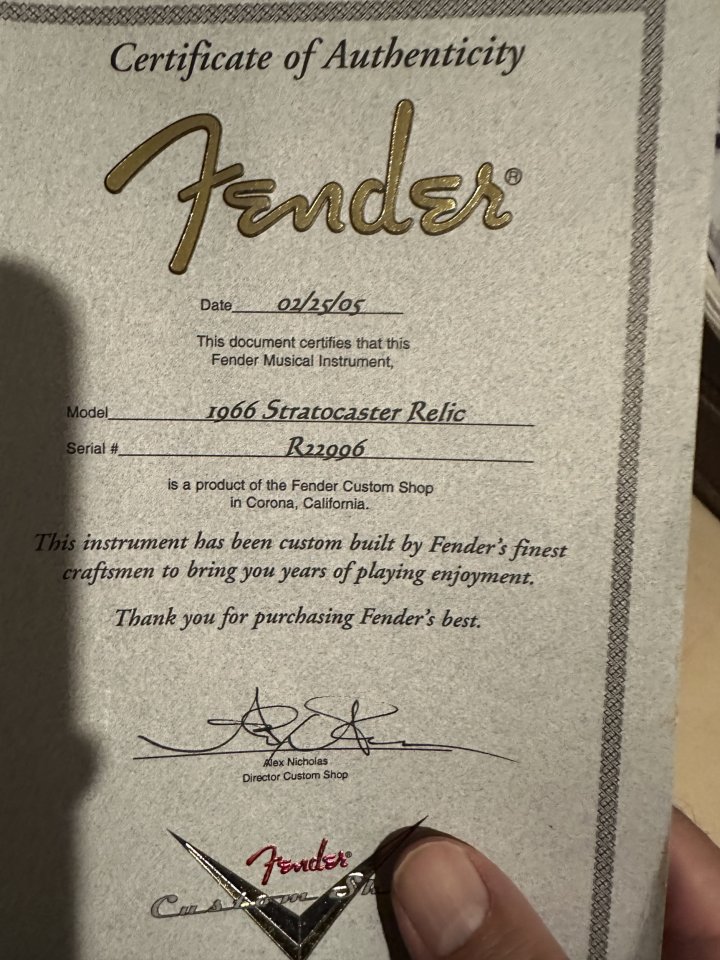 Vendo Stratocaster Custom Rellik