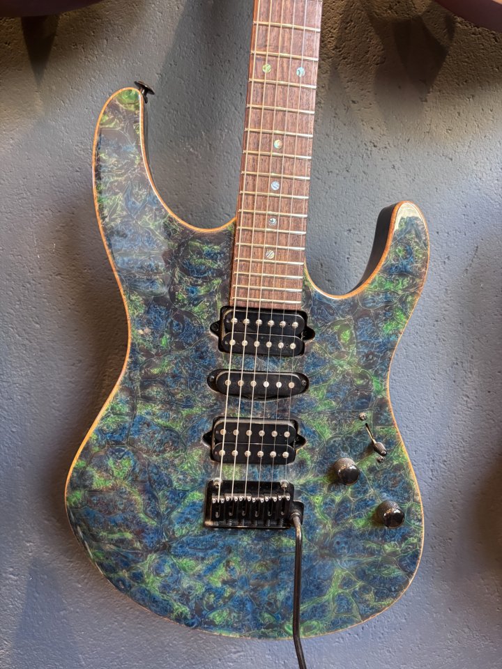Suhr Custom Modern - Trans Algae Burl Top de segunda mano · Foto 5 de 10 · Pontevedra