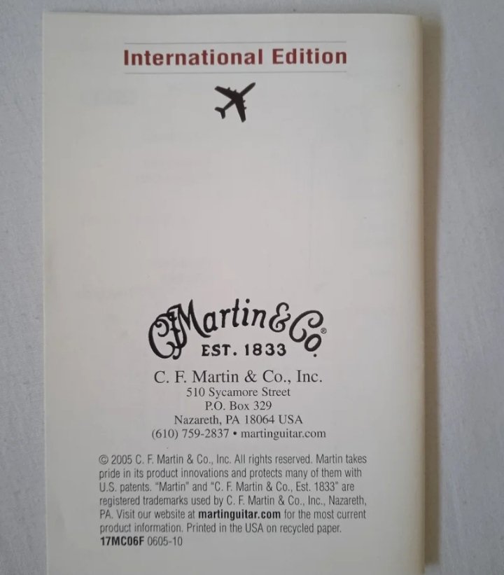 Manual Guitarras Martin