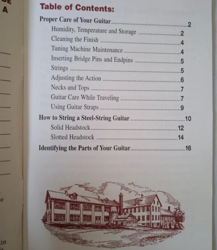 Manual Guitarras Martin