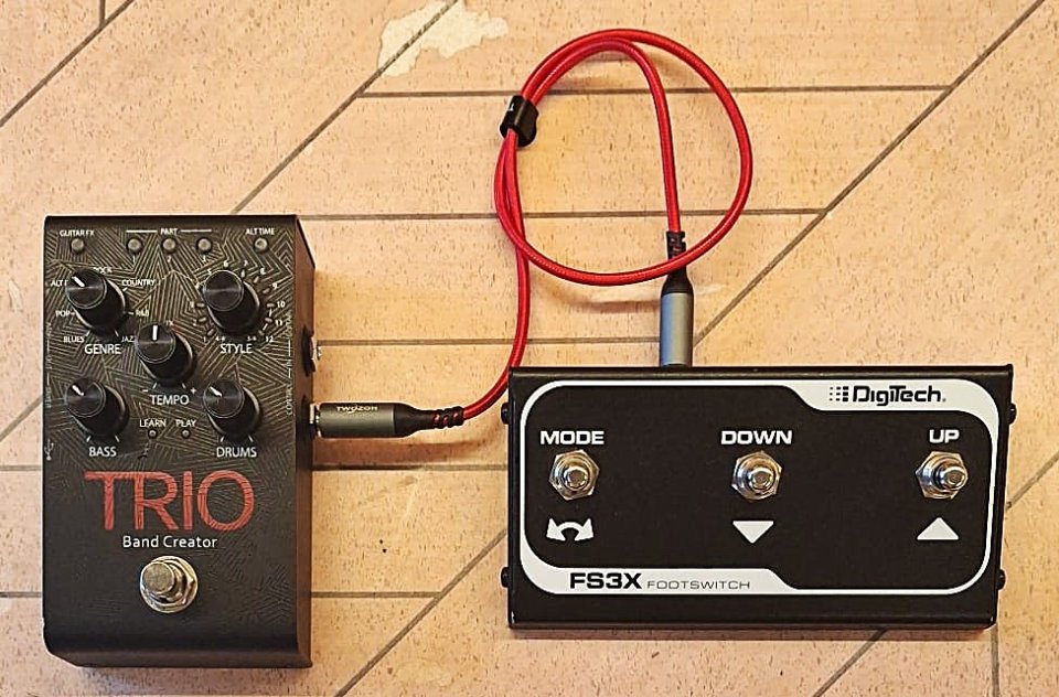 Pedal Digitech Trio Band Creator+FS3X Footswitch