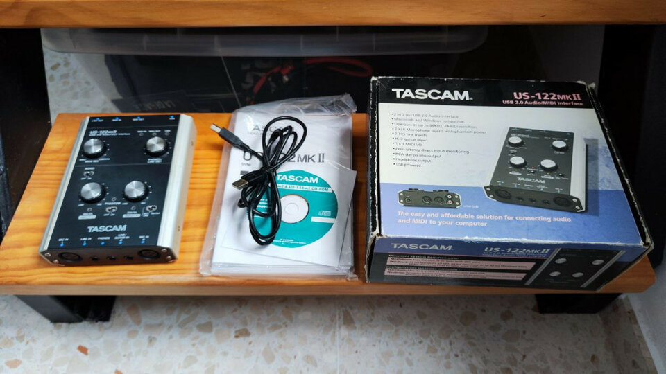 Tascam US 122 MKII Interface USB Audio y MIDI