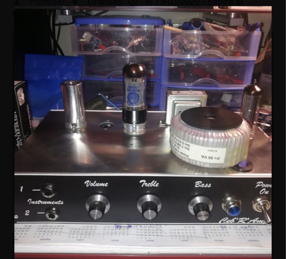Corrals Amp ( Clon Fender Champ del 68) de segunda mano · Foto 4 de 9 · Granada · 400 €