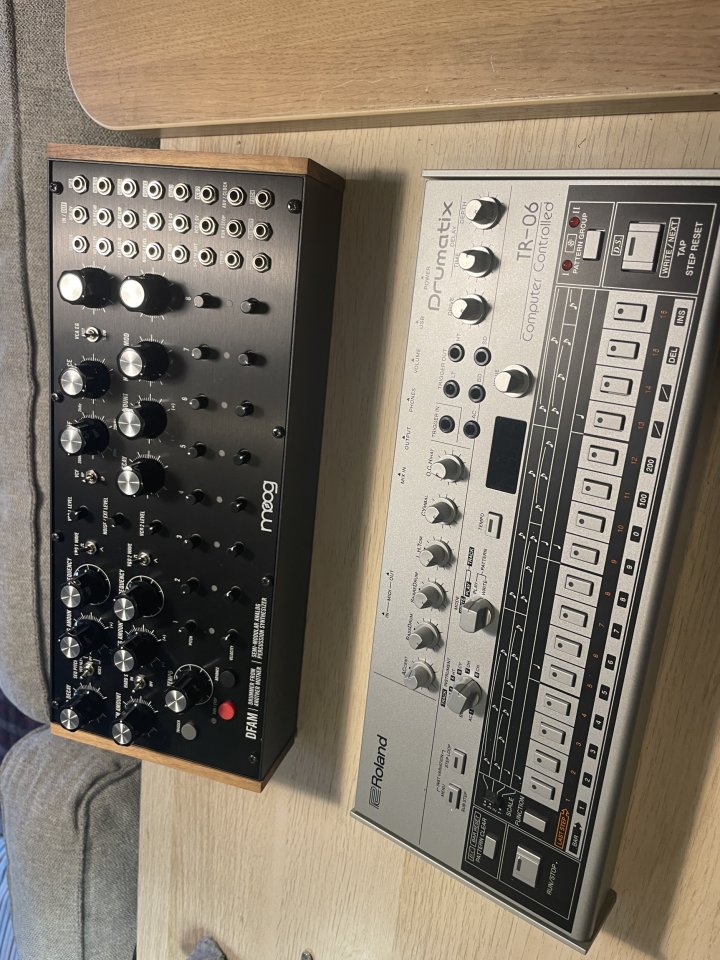 Moog Dfam y Roland tr 06(las 2 x 550) de segunda mano · Foto 1 de 3 · Lugo · 550 €