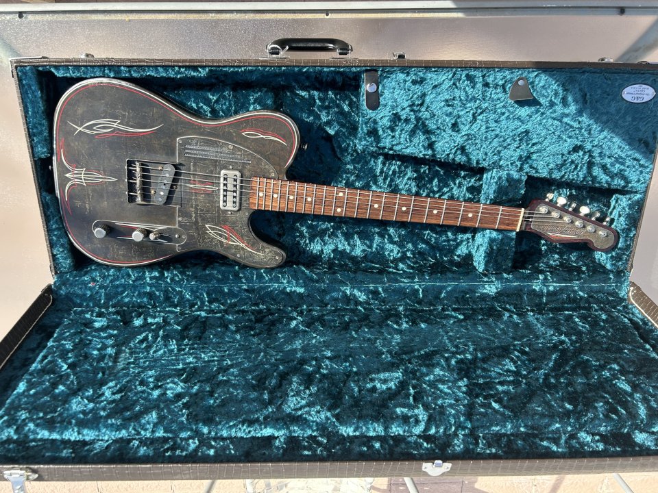 James Trussart Steelcaster Rustomatic Perforated Pinstriped