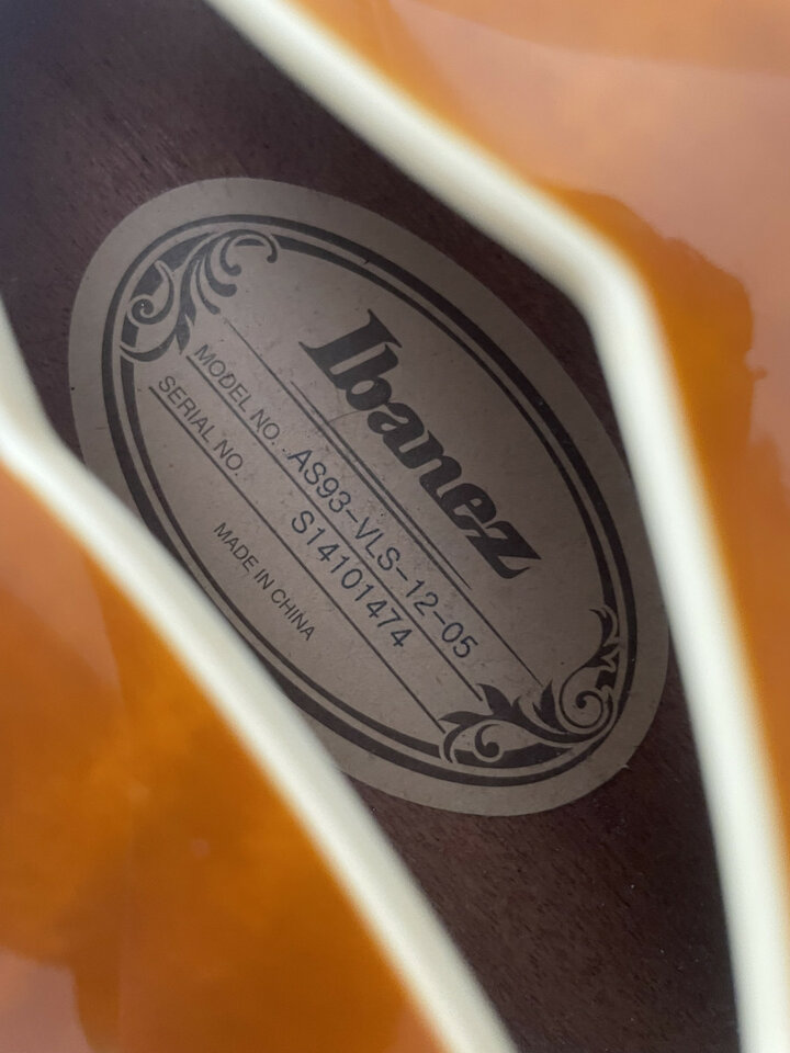 Ibanez artcore as93 VLS