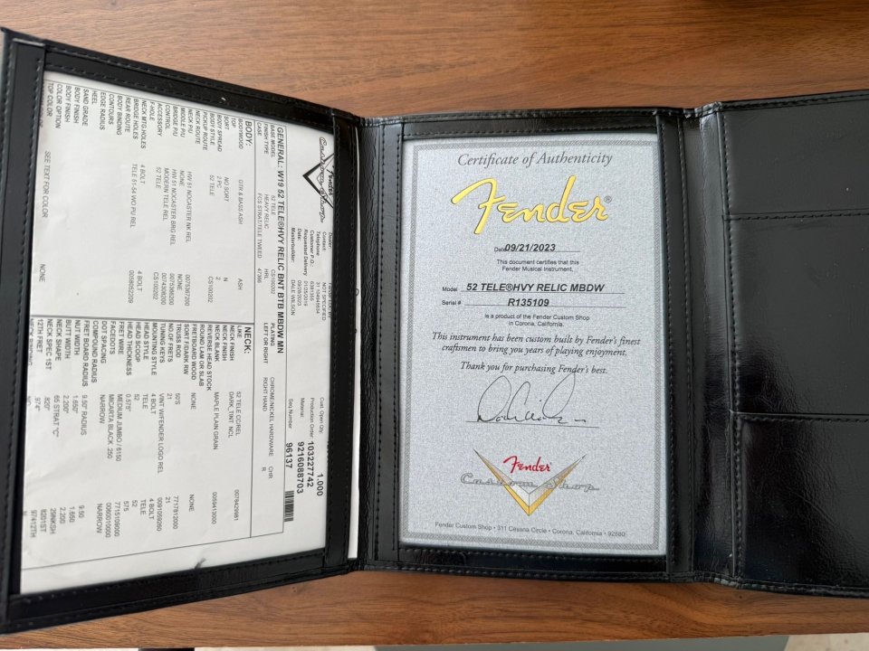 Fender Custom Shop Masterbuilt Dale Wilson ‘52 Telecaster Heavy Relic 2023 de segunda mano · Foto 9 de 10 · Bizkaia · 10000 €