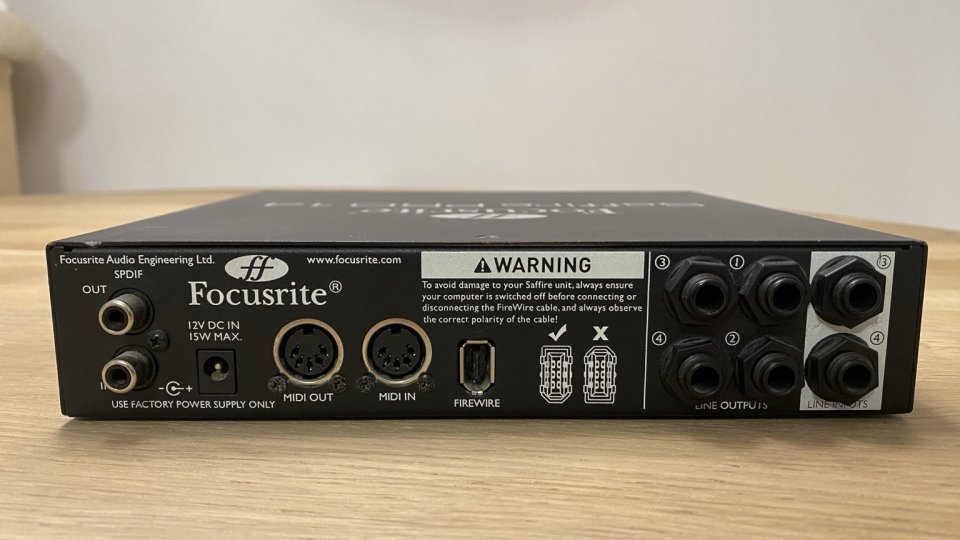 Focusrite Saffire Pro 14 interfaz de audio FireWire de segunda mano · Foto 2 de 3 · Tarragona · 65 €