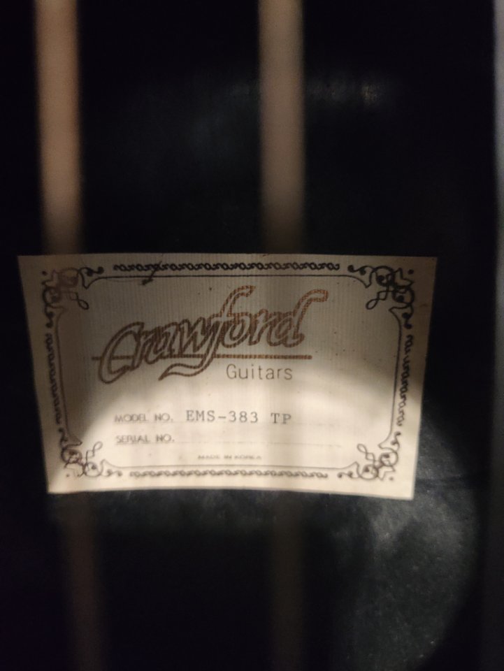Guitarra Crawford EMS-383 TP electroacústica de segunda mano · Foto 5 de 6 · Barcelona · 150 €