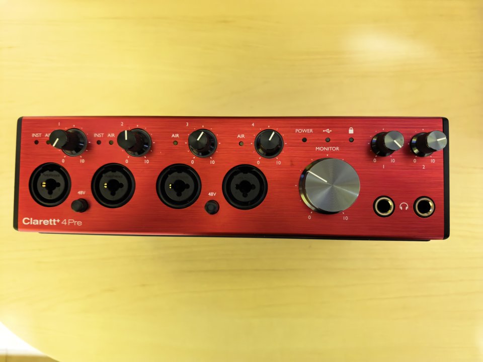 Focusrite Clarett+ 4Pre - Tarjeta de sonido USB-C (Modelo PLUS)