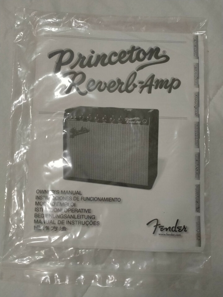 Fender Princeton 65 Reverb - Manual del Usuario