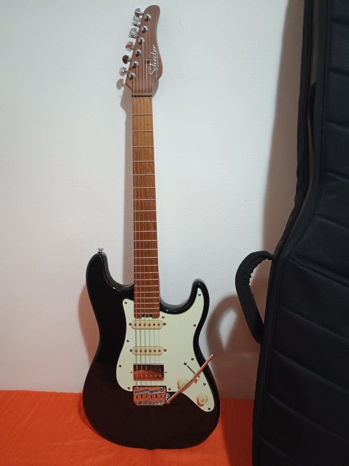 cambio schecter nick johnston traditional hss por super strato o buena strato doble humbucker