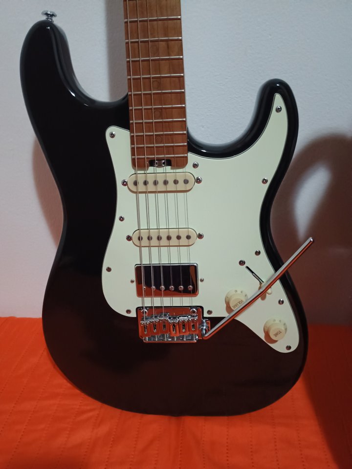 cambio schecter nick johnston traditional hss por super strato o buena strato doble humbucker