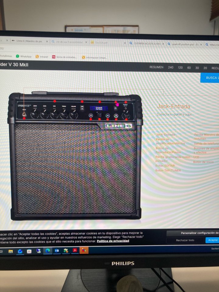 Amplificador guitarra Line 6 spider V30 con pedal de segunda mano · Foto 1 de 2 · Sevilla · 180 €