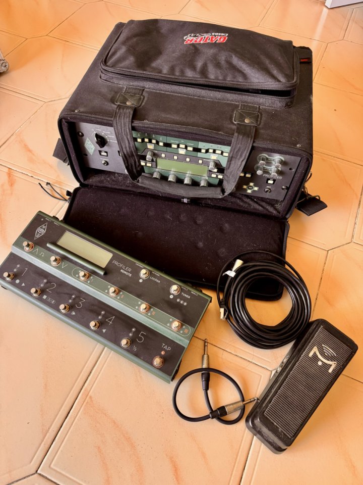 Kemper rack (sin previo), remote, Mision, flightcase y profiles de pago