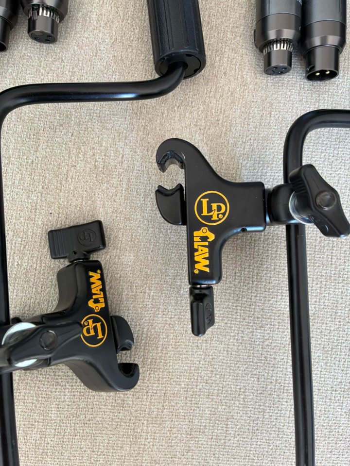 Sennheiser E604 + the t.bone free2b + LP 592A-X Mic Claw with Z-Rod