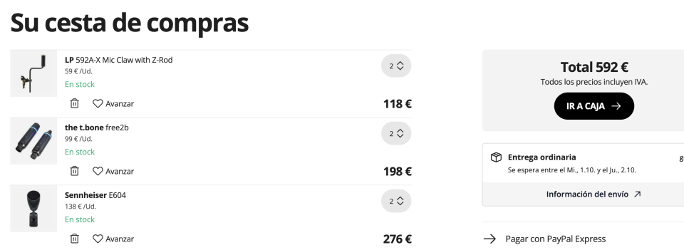 Sennheiser E604 + the t.bone free2b + LP 592A-X Mic Claw with Z-Rod