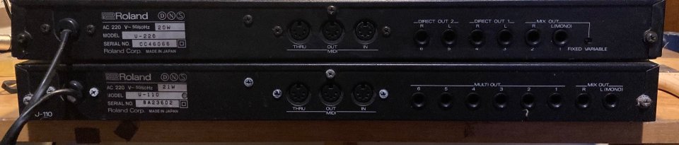 roland U-220 y U-110