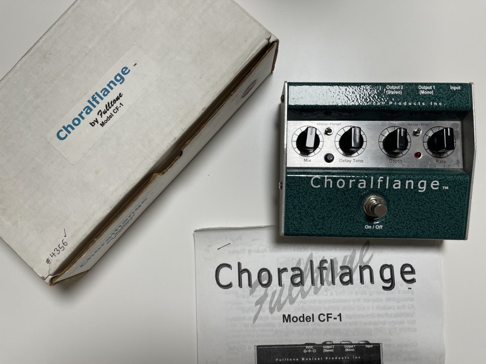 Pedal Fulltone Choralflange CF-1 – Chorus / Flanger Analógico Vintage (Made in USA) de segunda mano · Foto 1 de 5 · Girona · 260 €