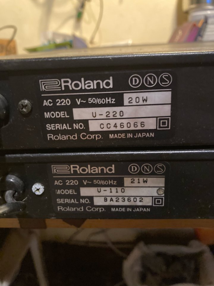 roland U-220 y U-110