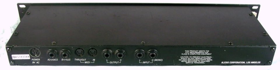 Alesis QuadraVerb 20k Bandwidth Simultaneous Digital Effects Processor