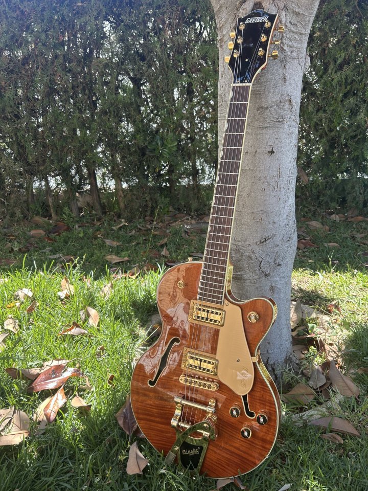 Gretsch Broadkaster JR Flame Okoume limited edition de segunda mano · Foto 1 de 7 · Barcelona · 900 €