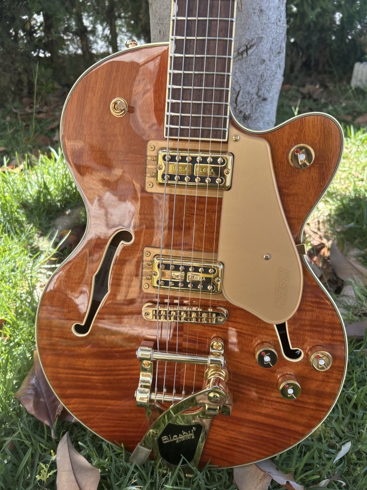Gretsch Broadkaster JR Flame Okoume limited edition de segunda mano · Foto 2 de 7 · Barcelona · 900 €