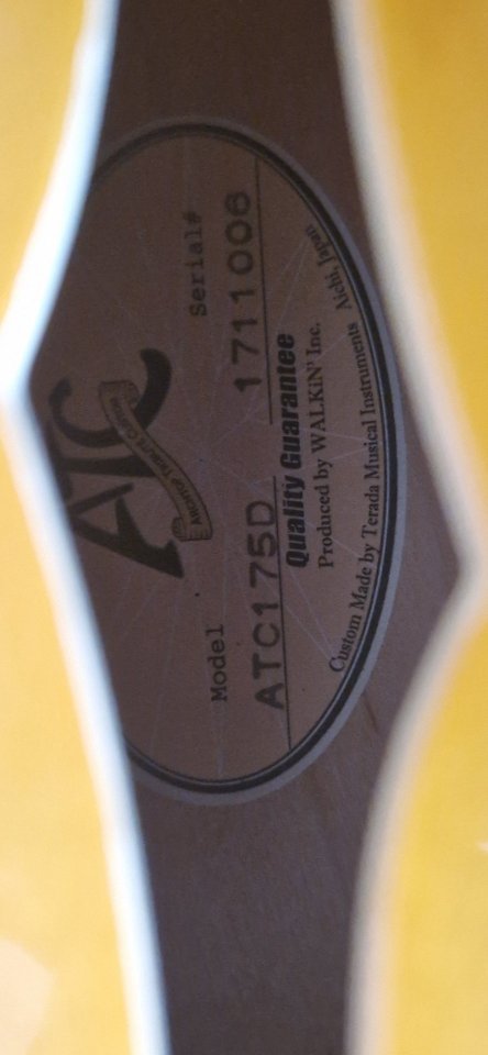 Archtop Tribute Custom ATC175D Natural de segunda mano · Foto 9 de 9 · Illes Balears · 1700 €