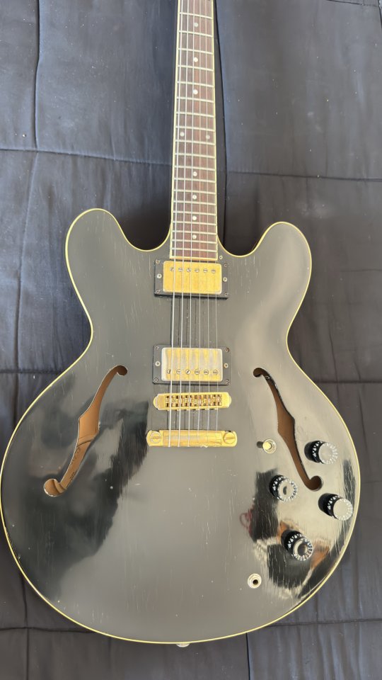 Gibson ES-335 Ebony & Gold (1992)