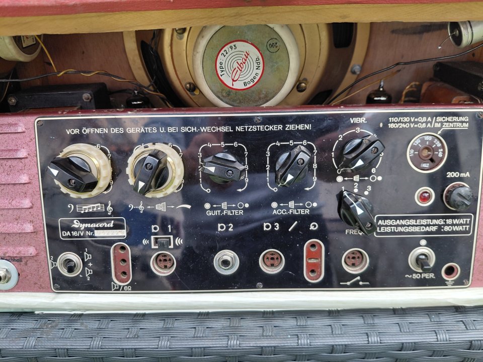 Dynacord da16 de 1960