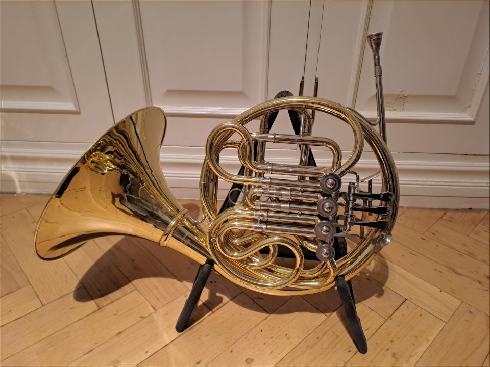 Trompa Yamaha 567D con accesorios