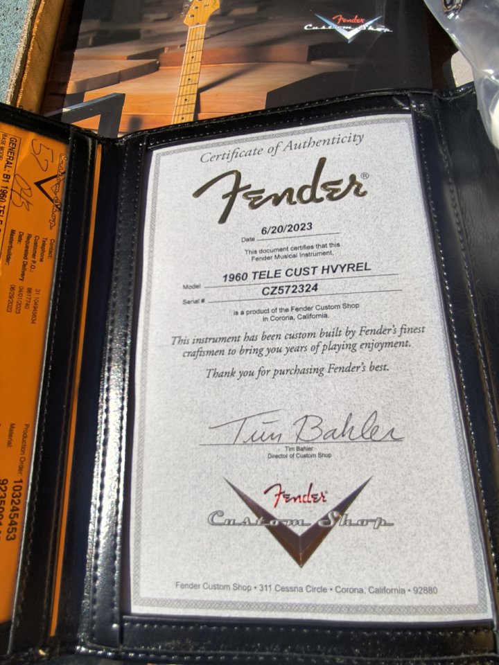 Fender Custom 60's telecaster heavy relic ¡COMO NUEVA!