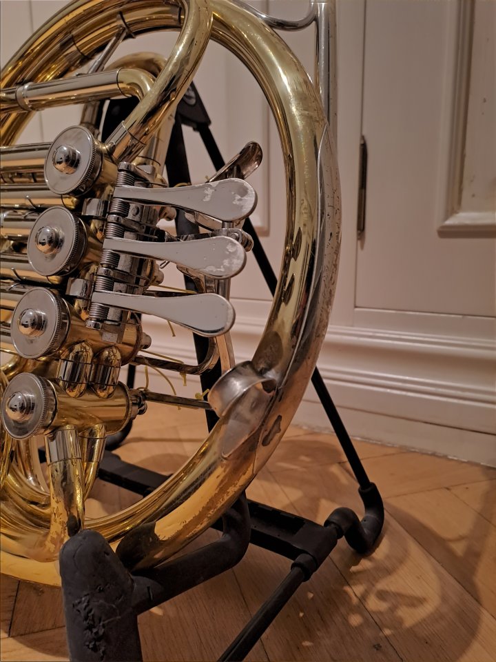 Trompa Yamaha 567D con accesorios