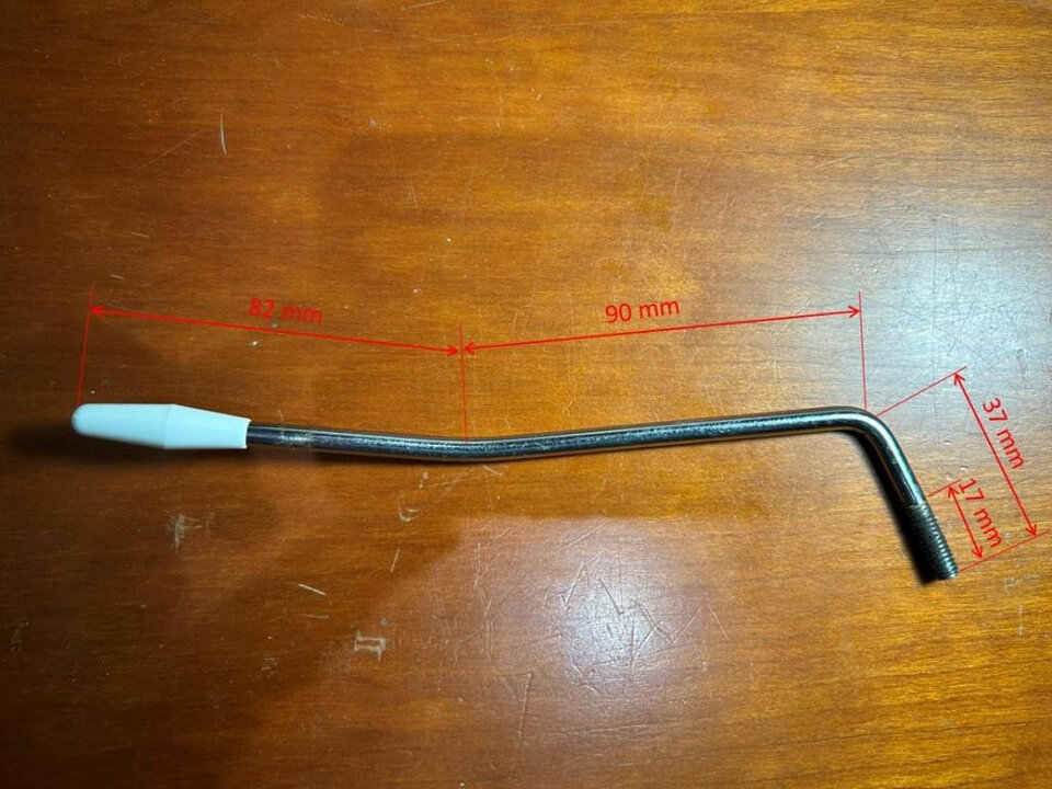 Palanca Trémolo Stratocaster - rosca M6