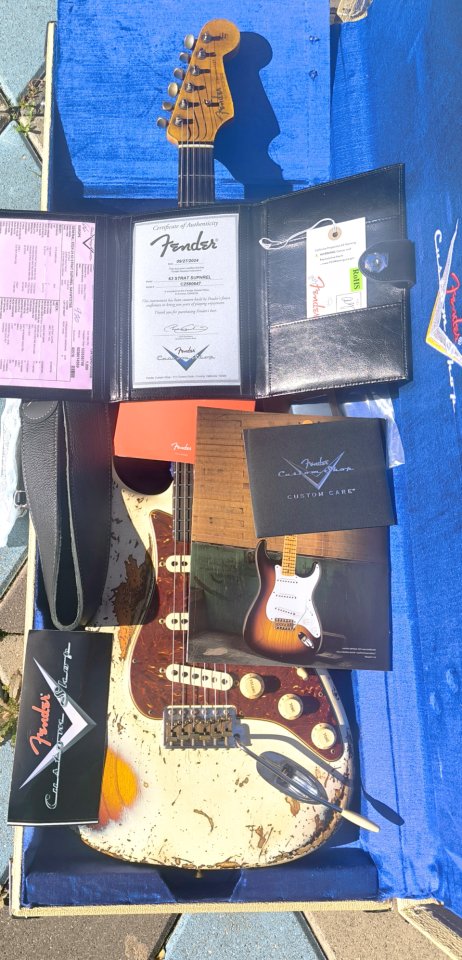 ¡MEGAOFERTÓN 24H! Fender custom 1963 Super heavy relic ¡NUEVA!