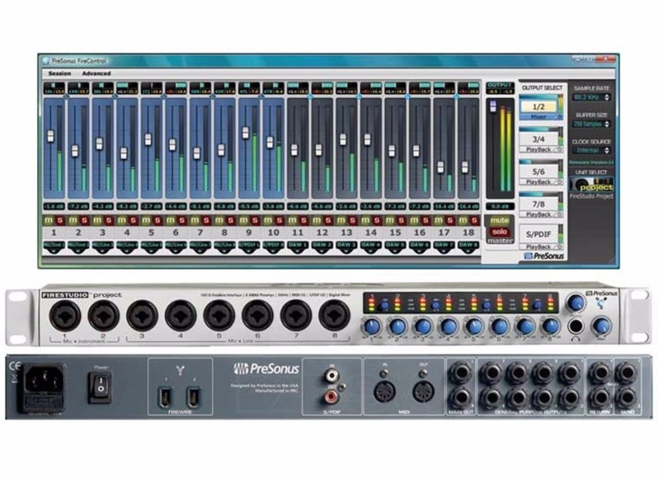 Presonus Firestudio project