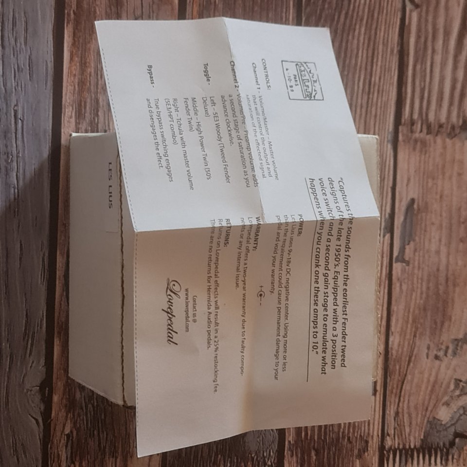 Les Lius - pedal de Lovepedal de segunda mano · Foto 9 de 9 · Barcelona · 175 €