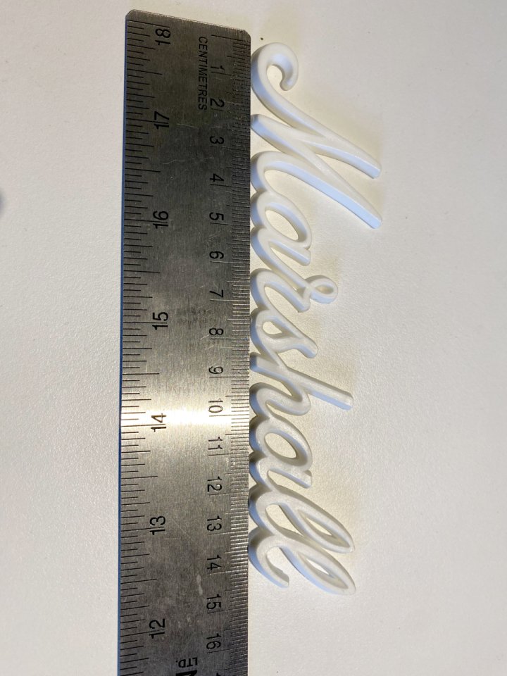 Logo Marshall blanco 15cm de segunda mano · Foto 3 de 4 · Barcelona · 15 €