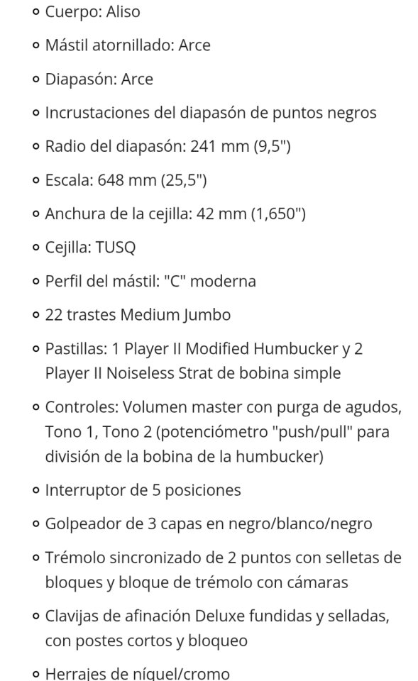 Fender Player II Modified Stratocaster HSS 2025