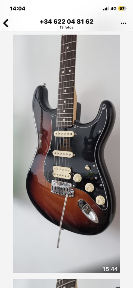 Cambio fender Stratocaster standard usa ( RETIRADA )