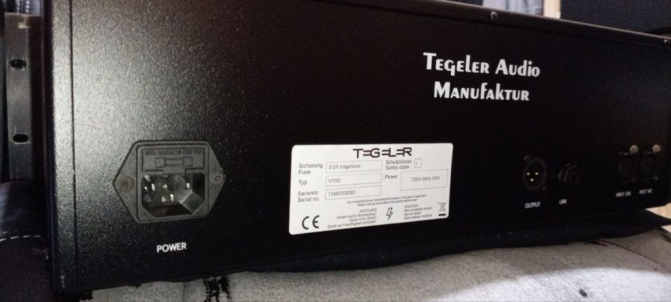 Preamplificador Tegeler VTRC Recording Channel