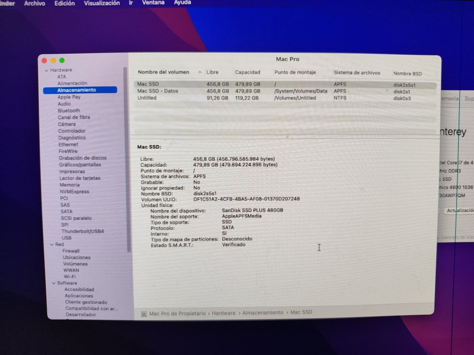 Hakintosh con macOS Monterey y Windows 11 Pro. ideal para diseño, audio y estabilidad. de segunda mano · Foto 9 de 9 · Cádiz · 180 €