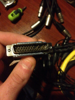 DB25 AES/EBU - XLRF (Yamaha pinout)