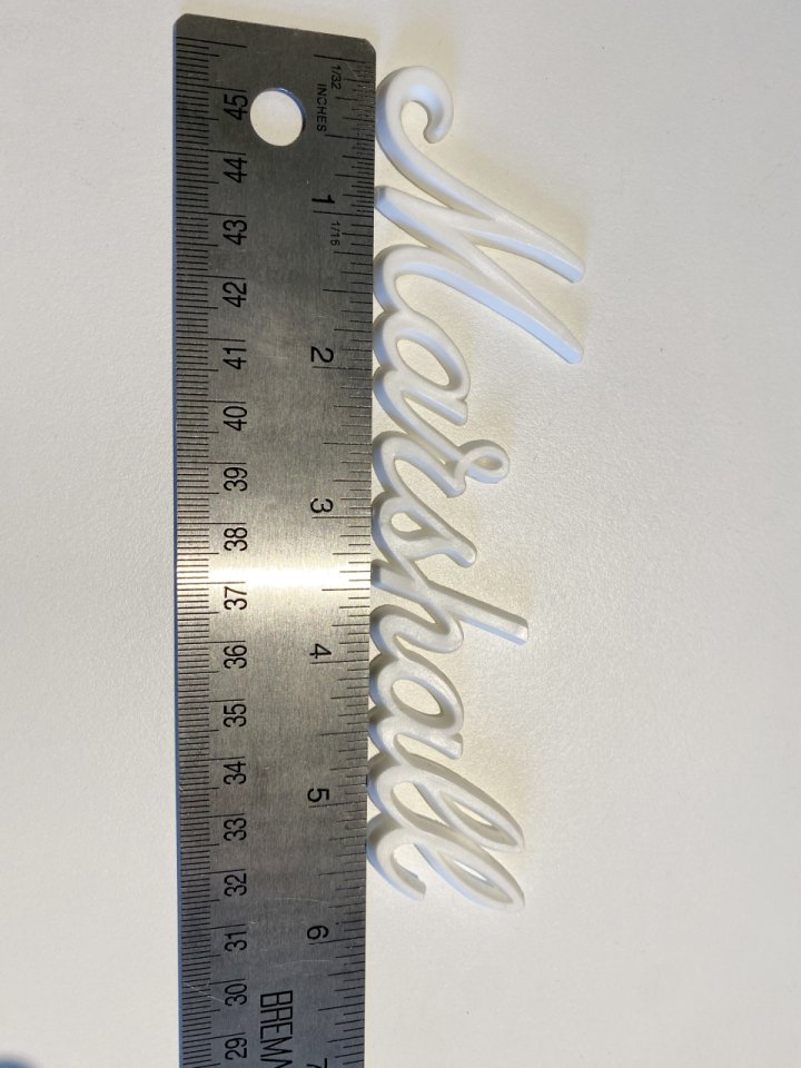 Logo Marshall blanco 15cm de segunda mano · Foto 4 de 4 · Barcelona · 15 €