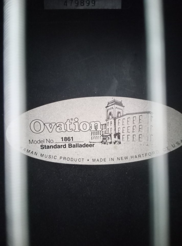 Ovation Balladeer 1861 USA de segunda mano · Foto 4 de 8 · Salamanca · 500 €